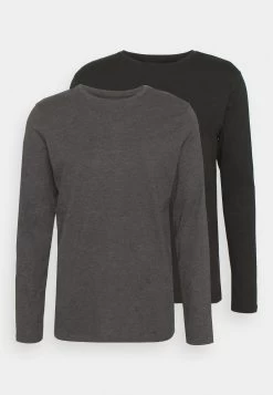 Pier One 2 PackMaglietta A Manica LungaDark Grey/Black Uomo T-shirt E Polo PI922O0GT-C11 12 Pier One 2 PackMaglietta A Manica LungaDark Grey/Black Uomo T-shirt E Polo PI922O0GT-C11 -Pier One 007c88127656457c8f19869283e98031