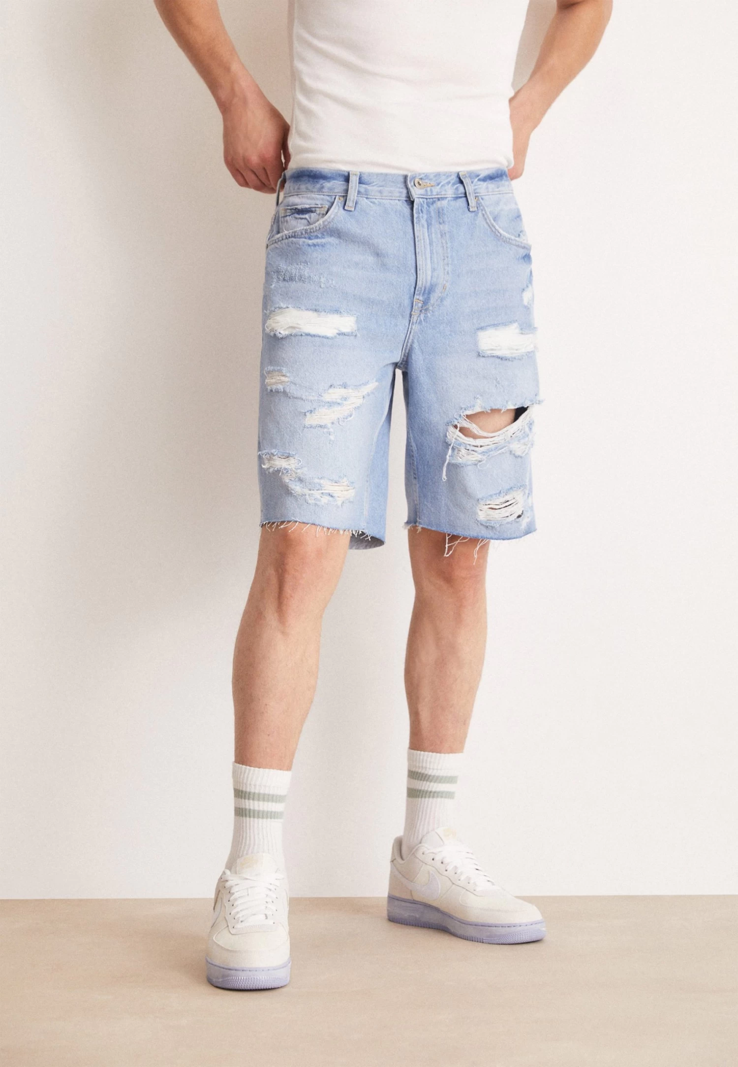 Pier One Shorts Di JeansBlue Denim Uomo Jeans PI922F05E-K12 3 Pier One Shorts Di JeansBlue Denim Uomo Jeans PI922F05E-K12