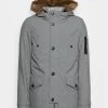 Pier One ParkaGrey Uomo Cappotti YO122T009-C11