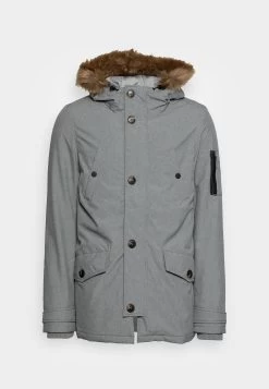 Pier One ParkaGrey Uomo Cappotti YO122T009-C11