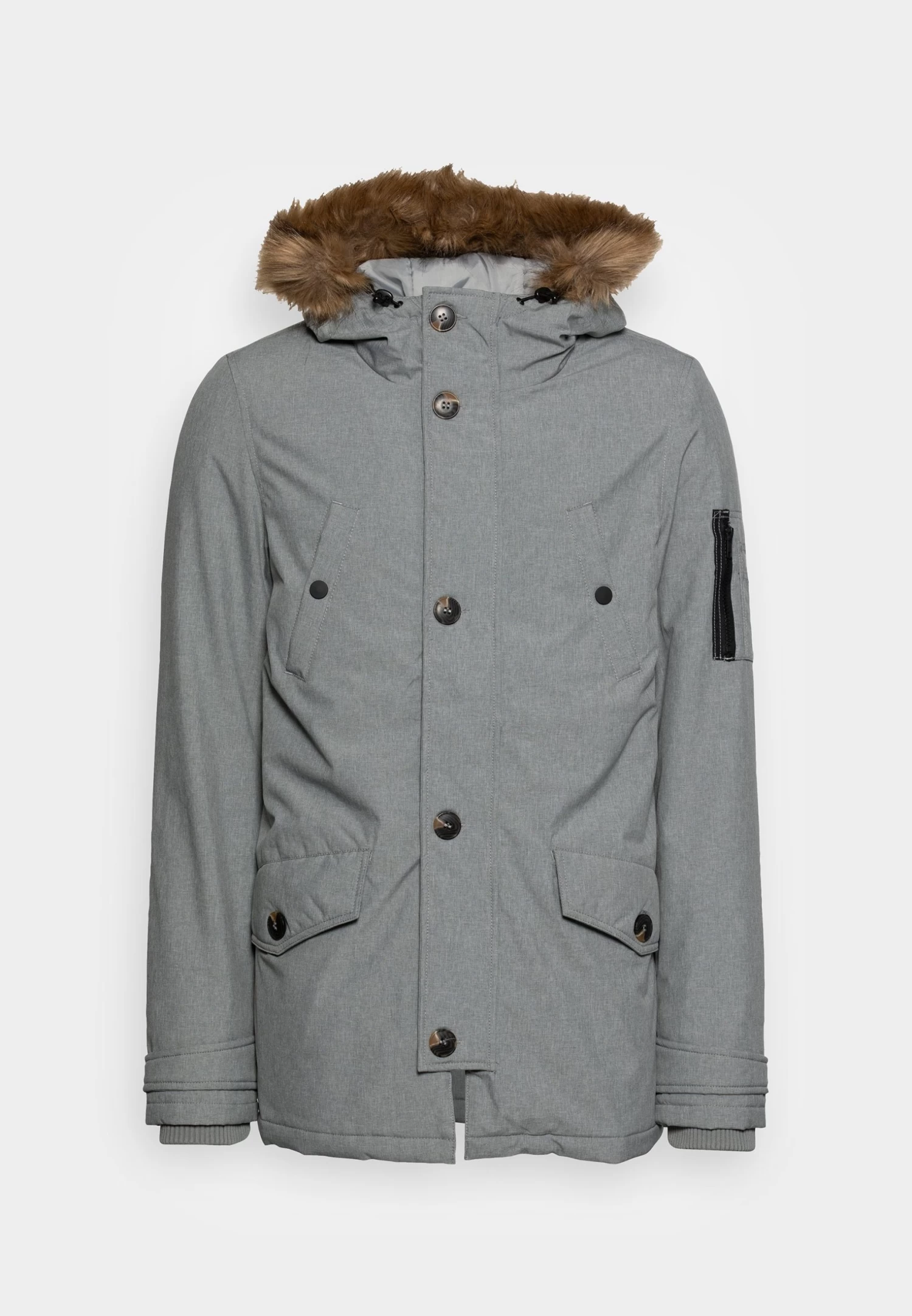 Pier One ParkaGrey Uomo Cappotti YO122T009-C11 3 Pier One ParkaGrey Uomo Cappotti YO122T009-C11