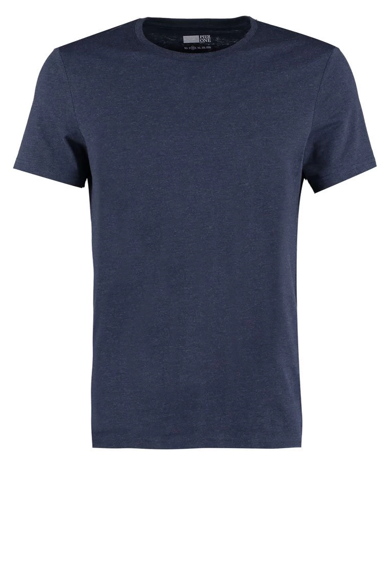 Pier One T-Shirt BasicDark Blue Melange Uomo T-shirt E Polo PI922O00I-K16 7 Pier One T-Shirt BasicDark Blue Melange Uomo T-shirt E Polo PI922O00I-K16 - immagine 5