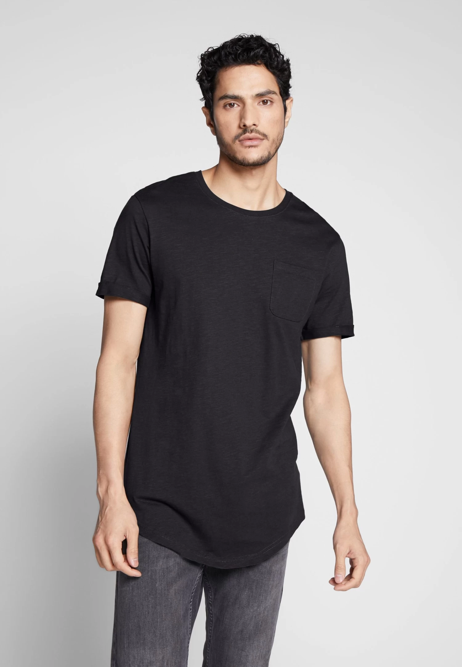 Pier One T-Shirt BasicBlack Uomo T-shirt E Polo PI922O0KD-Q11 3 Pier One T-Shirt BasicBlack Uomo T-shirt E Polo PI922O0KD-Q11