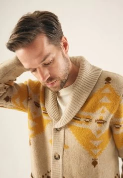 Pier One CardiganBeige/Multi-Coloured Uomo Maglieria PI922Q0BY-B11 -Pier One 142784a8714849abae4df38715b12264