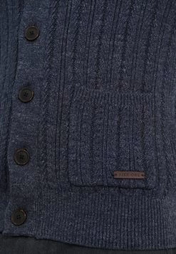 Pier One CardiganMottled Blue Uomo Maglieria PI922Q02R-K11 -Pier One 25c64113db204b47908a996f19e7e78f