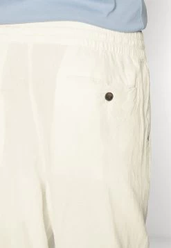 Pier One Drawcord Trousers Linen Blend - Pantaloni - White -Pier One 29249133ad174a51bb991d8322ba3448