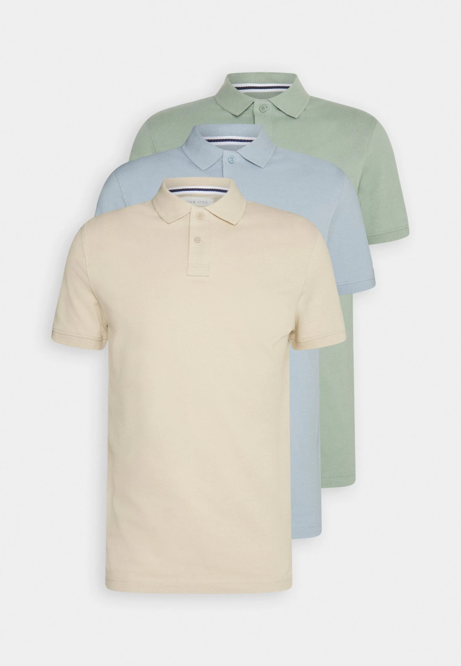 Pier One 3 PackPoloMint/Tan/Light Blue Uomo T-shirt E Polo PI922P05T-M11 8 Pier One 3 PackPoloMint/Tan/Light Blue Uomo T-shirt E Polo PI922P05T-M11 - immagine 6