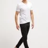 Pier One 2 PackT-Shirt BasicWhite/Black Uomo T-shirt E Polo PI982AA01-A12 -Pier One 357bed3643804e7e9b61006712661f33