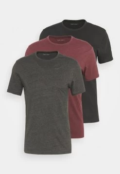 Pier One 3 PackT-Shirt BasicBlack/Mottled Dark Grey/Bordeaux Uomo T-shirt E Polo PI922O0GQ-Q16 -Pier One 3a3d359b577841e6a576172d8b53126f