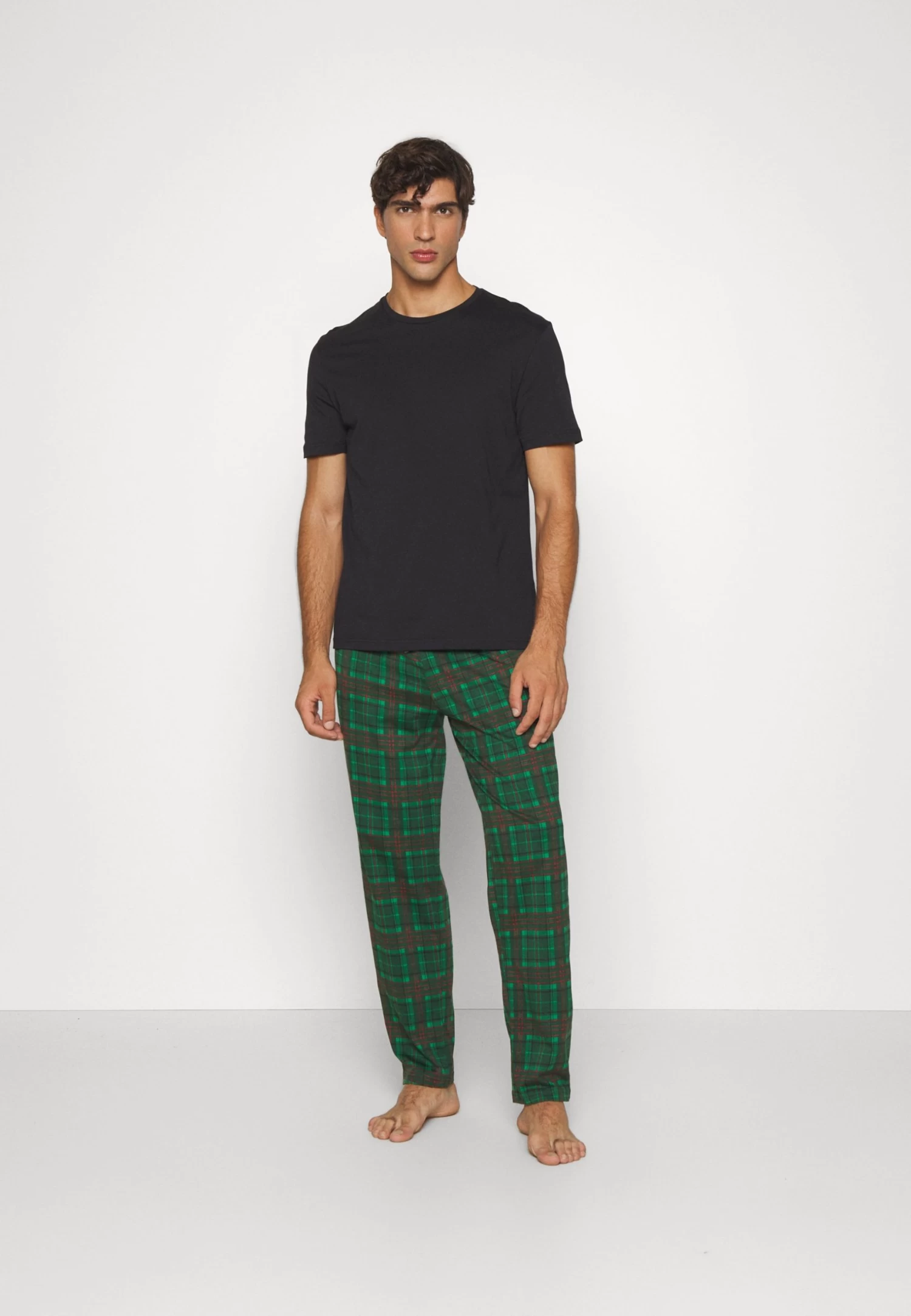 Pier One Single - Pigiama - Black/Green 3 Pier One Single - Pigiama - Black/Green