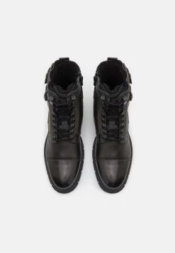 Pier One LeatherStivaletti StringatiBlack Uomo Stivaletti/Stivali PI912K0CI-Q11 -Pier One 4c692aeab6ab4aa3b366234f57542090