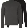 Pier One 2 PackBasic TurtleneckMaglioneBlack/Mottled Dark Grey Uomo Maglieria PI922Q06B-Q11 -Pier One 564ded1d5c3c4890971ea33fb300ac4a