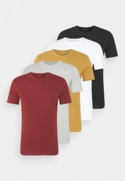 Pier One 5 PackT-Shirt BasicBrown/White/Black Uomo T-shirt E Polo PI922O0GY-O11 -Pier One 5678841ae5a9410890b230c08f47da25