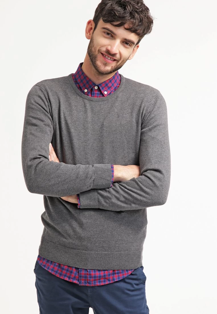 Pier One Basic Crewneck - Maglione - Dark Grey Melange 3 Pier One Basic Crewneck - Maglione - Dark Grey Melange