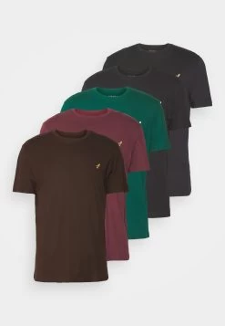 Pier One 5 PackT-Shirt BasicBordeaux/Dark Green/Dark Blue Uomo T-shirt E Polo PI922O0TV-G11 19 Pier One 5 PackT-Shirt BasicBordeaux/Dark Green/Dark Blue Uomo T-shirt E Polo PI922O0TV-G11 -Pier One 695ee0a9459c4064b966a3f795bf7133
