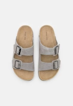 Pier One Leather Unisex - Pantofole - Grey -Pier One 6e172422b00e484a8ac21c5f565af9d6