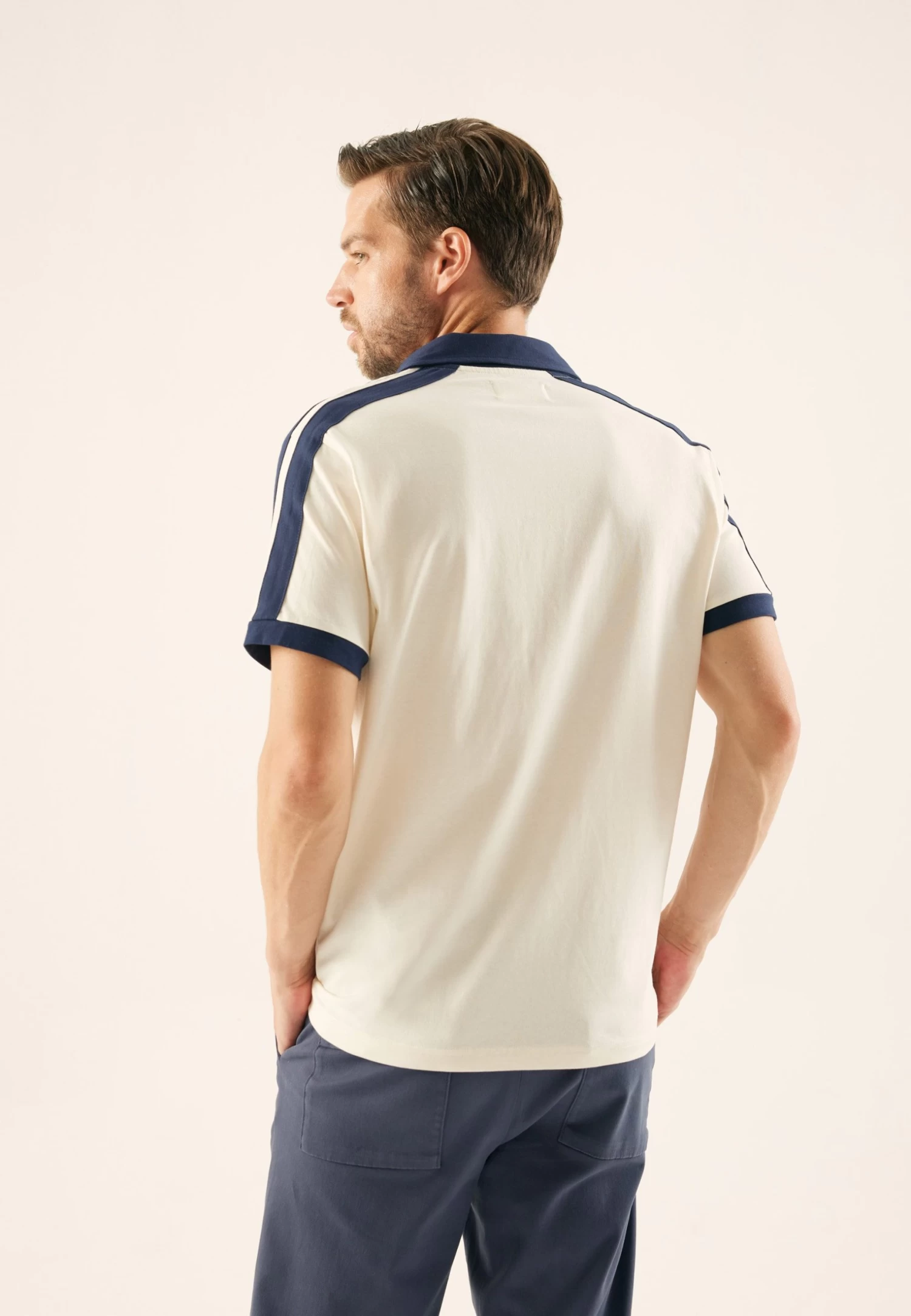 Pier One PoloOff-White Uomo T-shirt E Polo PI922P08B-A11 5 Pier One PoloOff-White Uomo T-shirt E Polo PI922P08B-A11 - immagine 3