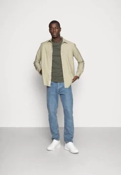 Pier One 3 Pack - T-Shirt Basic - Black/Grey/Green