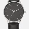 Pier One Orologio - Black/Silvercoloured -Pier One 7935ed590a9743b99815e64729d95e1c