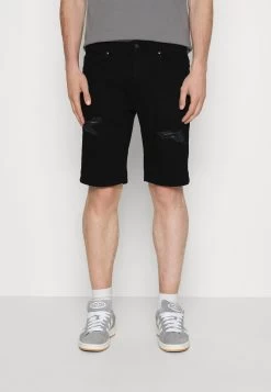 Pier One Unisex 2 Pack - Shorts Di Jeans - Blue/Black Denim -Pier One 7d7d052ede1d4bc98d7a9d072812d0f6