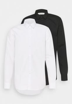 Pier One 2 Pack - Camicia Elegante - White/Black