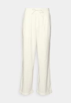 Pier One Drawcord Trousers Linen Blend - Pantaloni - White -Pier One 82865836bb5b4fff94da44c3eaf1558d