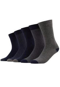 Pier One 5 Pack - Calze - Dark Blue/Mottled Grey