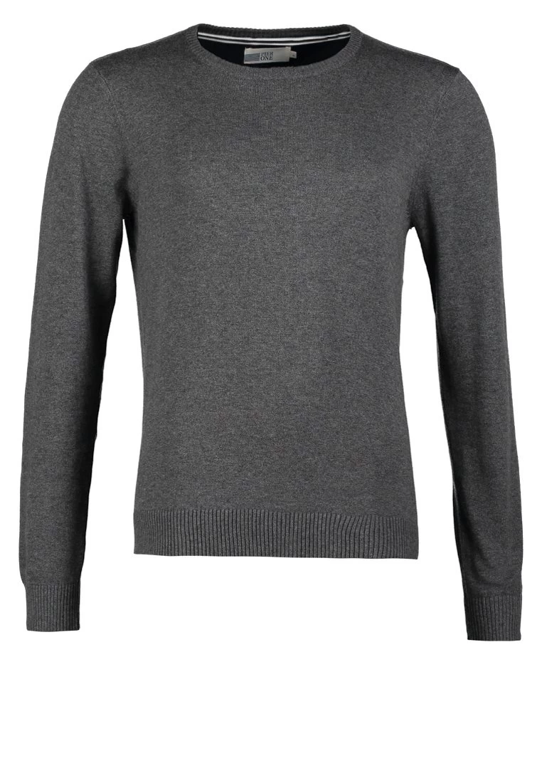 Pier One Basic Crewneck - Maglione - Dark Grey Melange 7 Pier One Basic Crewneck - Maglione - Dark Grey Melange - immagine 5