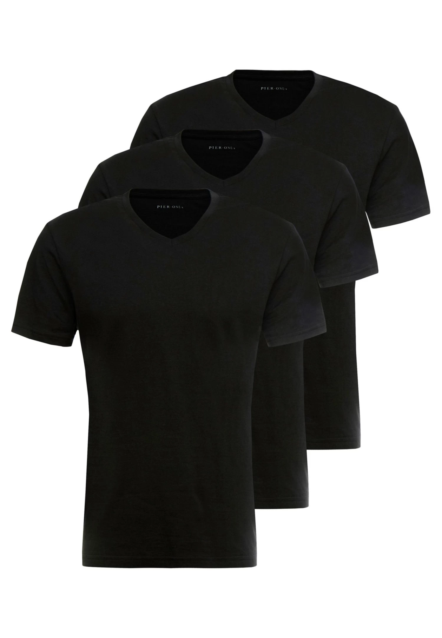 Pier One 3 Pack T-Shirt BasicBlack Uomo T-shirt E Polo PI922O0GO-Q11 6 Pier One 3 Pack T-Shirt BasicBlack Uomo T-shirt E Polo PI922O0GO-Q11 - immagine 4