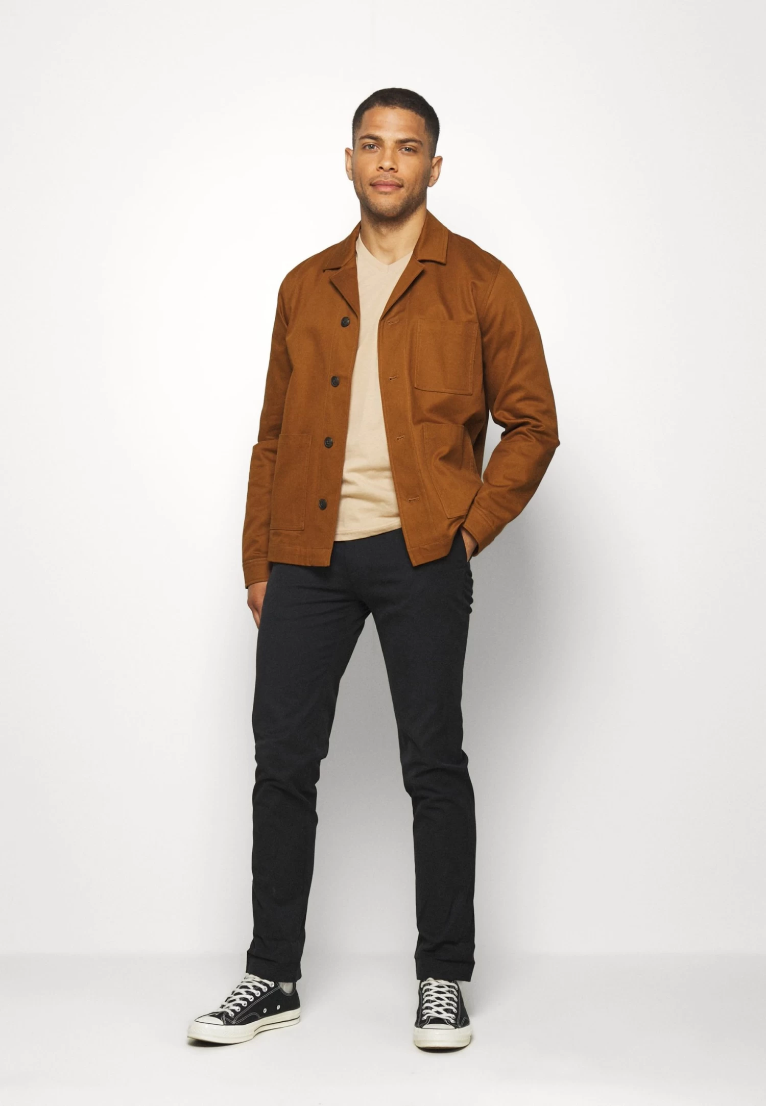 Pier One 3 PackT-Shirt BasicKhaki/Tan/Dark Blue Uomo T-shirt E Polo PI922O0QQ-N11 3 Pier One 3 PackT-Shirt BasicKhaki/Tan/Dark Blue Uomo T-shirt E Polo PI922O0QQ-N11