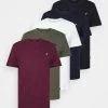 Pier One Unisex 5 PackT-Shirt BasicWhite/Brown/Dark Blue Donna T-shirt E Top PI921001I-A11 -Pier One bd6151aea1784537a374fbb05bf4ae08