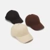 Pier One Unisex 3 PackCappellinoBlack/Dark Brown/Beige Donna Cappelli E Foulard PI954Q00J-Q11 -Pier One c2733f675ca44ebd8c1145369473dacc