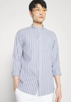 Pier One Muscle Fit Stand- Camicia - Blue -Pier One c95aee840d27425d93f7825c3cd7c13d