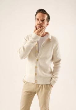 Pier One CardiganOff-White Uomo Maglieria PI922Q0BR-A11