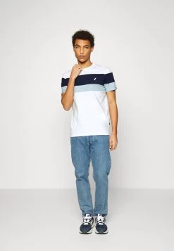 Pier One T-Shirt Con Stampa - White/Blue -Pier One d48abe9a53a6466cb337acdf0bfb62bd