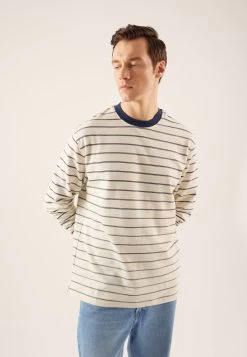 Pier One Maglietta A Manica LungaWhite Uomo T-shirt E Polo PI922O0Y5-A11