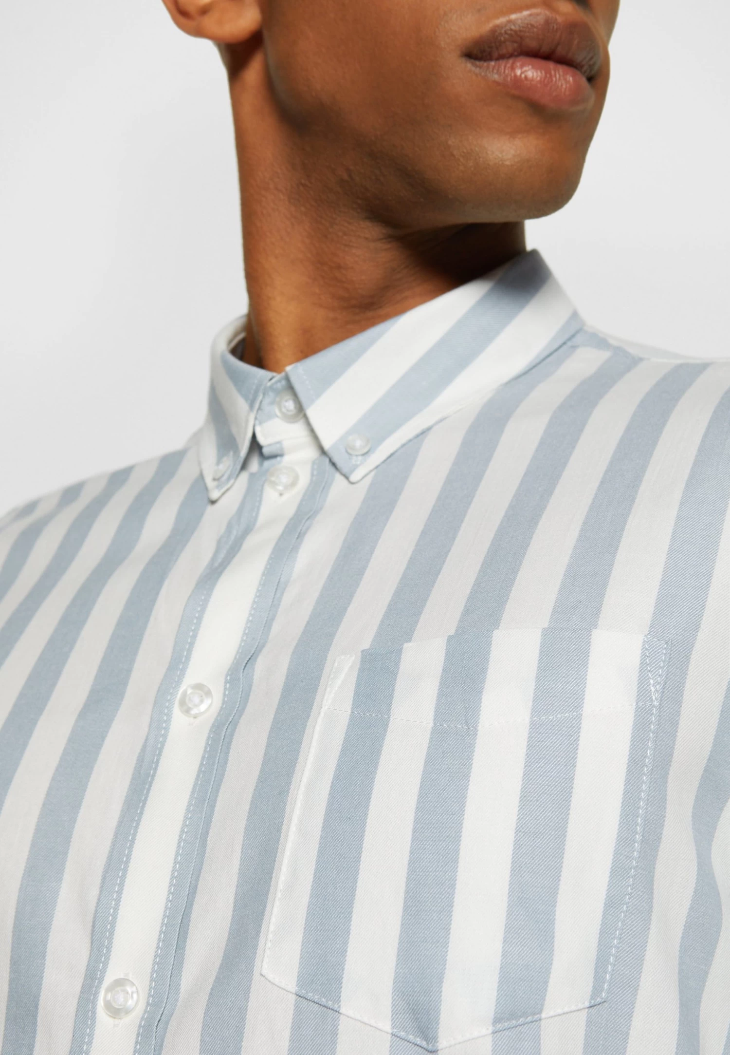 Pier One Camicia Light Blue/White Uomo Camicie PI922D0BB-K11 8 Pier One Camicia Light Blue/White Uomo Camicie PI922D0BB-K11 - immagine 6