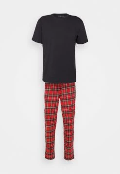 Pier One SinglePigiamaBlack/Red Uomo Per La Notte PI982M047-Q12 -Pier One e82f41cf0fb645debe8b71b83aa4f694