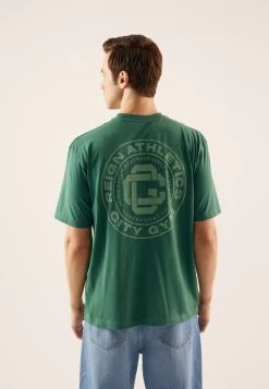 Pier One T-Shirt Con StampaGreen Uomo T-shirt E Polo PI922O0Y4-M11