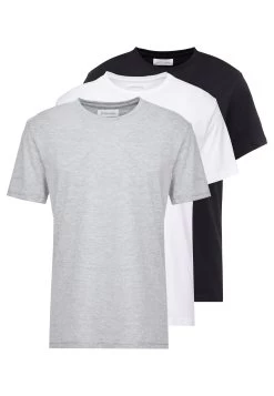 Pier One 3 PackT-Shirt BasicWhite/Black/Light Grey Uomo T-shirt E Polo PI922O0GQ-A12 -Pier One f785e71fb58e4e639608a247ef343f6c