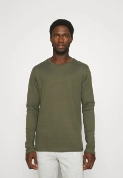 Pier One 2 PackMaglietta A Manica LungaOlive/Dark Blue Uomo T-shirt E Polo PI922O0GT-N11 -Pier One fbf130aeedee491594c388dc1fd3399d