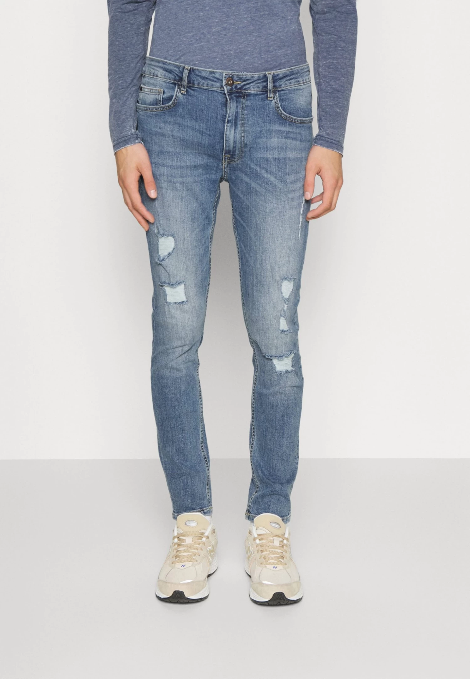 Pier One Jeans Skinny FitDark Blue Denim Uomo Jeans YO122GA27-K12 3 Pier One Jeans Skinny FitDark Blue Denim Uomo Jeans YO122GA27-K12