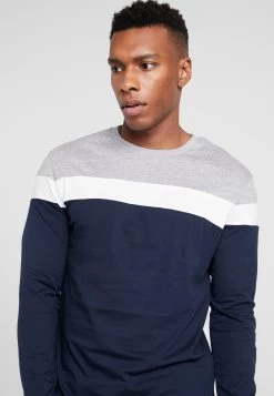 Pier One Maglietta A Manica LungaGrey/Dark Blue Uomo T-shirt E Polo PI922O0GL-C11 -Pier One fe00904878e347c082c5811f3750ffa3