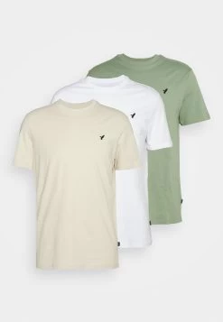 Pier One 3 Pack UnisexT-Shirt BasicWhite/Offwhite /Green Uomo T-shirt E Polo PI921001Q-A11 -Pier One fe96b4eb79924bdb945969ca3cf26a74