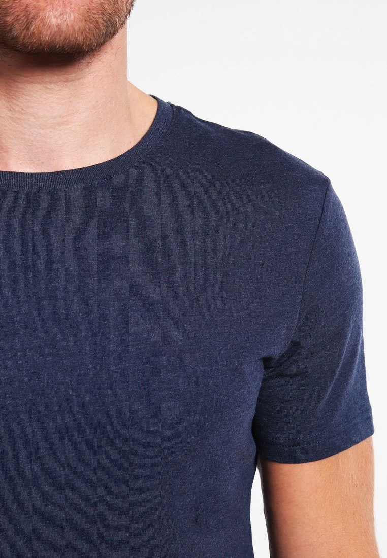 Pier One T-Shirt BasicDark Blue Melange Uomo T-shirt E Polo PI922O00I-K16 8 Pier One T-Shirt BasicDark Blue Melange Uomo T-shirt E Polo PI922O00I-K16 - immagine 6
